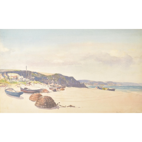 444 - Gyrth Russell (Anglo-Canadian, 1892-1970) - Beesands, Devon - An original watercolour on paper lands... 