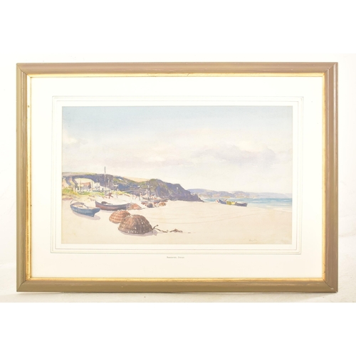 444 - Gyrth Russell (Anglo-Canadian, 1892-1970) - Beesands, Devon - An original watercolour on paper lands... 