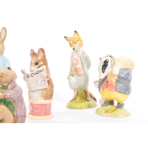 121 - A collection of Royal Albert Beatrix Potter collection and Royal Doulton The Winnie the Pooh collect... 