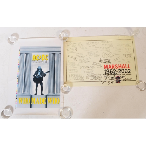 246 - An original vintage 1986 'AC/DC - Who Made Who' LP / Cassette / CD music memorabilia colour poster a... 