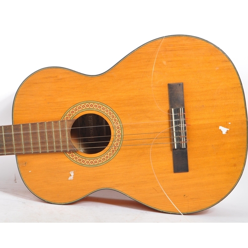 402 - Hohner - A late 20th century circa. 1980s Hohner MW 800 acoustic guitar, alongside another example. ... 