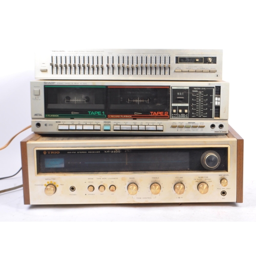 422 - A collection of 20th century audio / music equipment. The collection to include an Akai GXC-36D ster... 