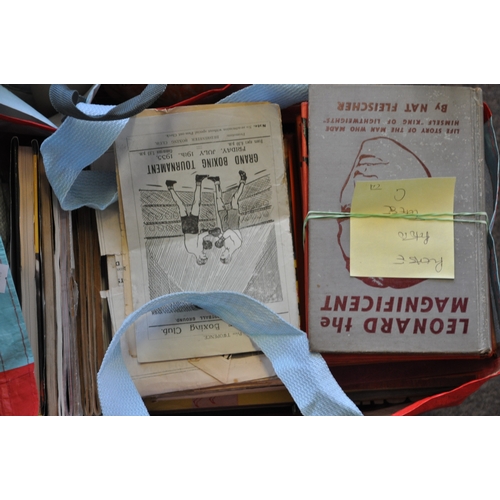 534 - Boxing Interest Ephemera - a large comprehensive collection of 100 + assorted 20th century boxing re... 