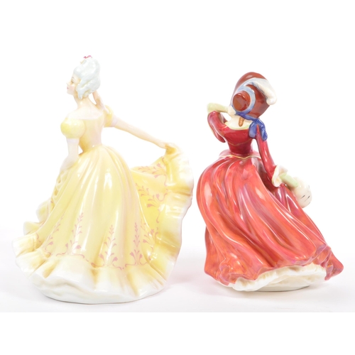 10 - Royal Doulton - A collection of six vintage mid 20th century porcelain china tableware figurines. Co... 