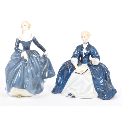 10 - Royal Doulton - A collection of six vintage mid 20th century porcelain china tableware figurines. Co... 