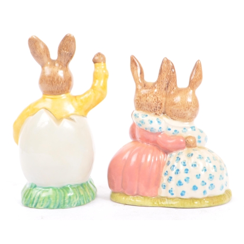 117 - Royal Doulton - Bunnykins - Collection of porcelain china bunny figures / statues. Comprising of be ... 