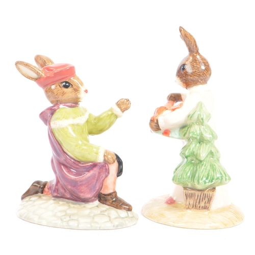 123 - Royal Doulton - Bunnykins - Collection of porcelain china bunny figures / statues. Comprising of Rom... 