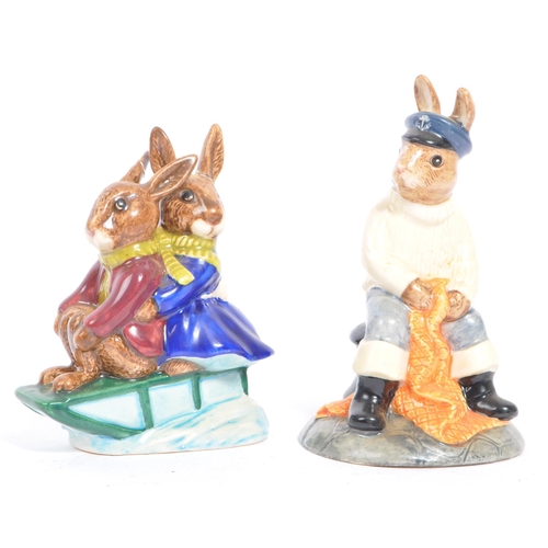 124 - Royal Doulton - Bunnykins - Collection of porcelain china bunny figures / statues. Comprising of, Ca... 