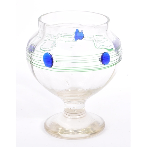 14 - A collection of five vintage 20th century studio art glass. To include a Circa 1900. Art Nouveau Pos... 