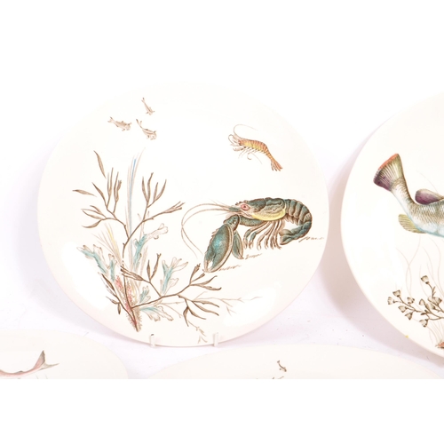 143 - Johnson Brothers - A set of six fish design plates set. Comprising of six large fish plates made in ... 