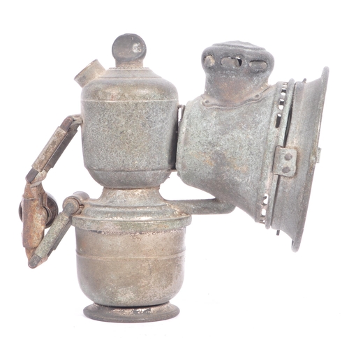 180 - Jos Lucas Ltd, Birmingham - A vintage 20th century metal carbide bicycle gas lantern light lamp. The... 