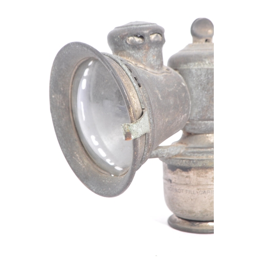 180 - Jos Lucas Ltd, Birmingham - A vintage 20th century metal carbide bicycle gas lantern light lamp. The... 