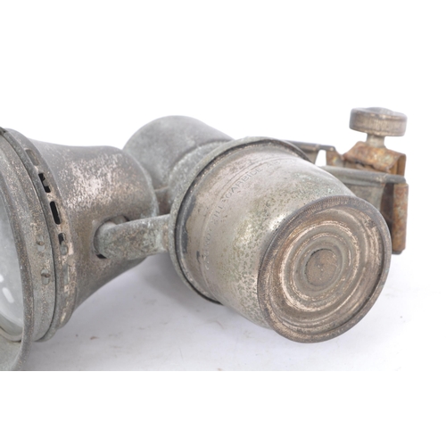 180 - Jos Lucas Ltd, Birmingham - A vintage 20th century metal carbide bicycle gas lantern light lamp. The... 