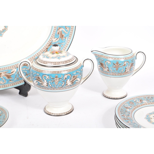 2 - Wedgwood - Florentine - A vintage 20th century porcelain china tea service set. Comprising of teapot... 