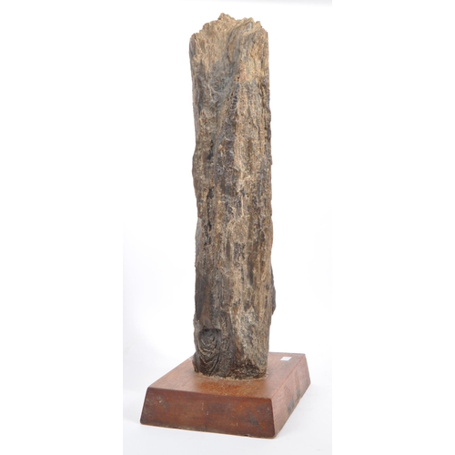 207 - Natural History - a large fragment of fossilised / petrified wood gifted in Libya to the vendor, pos... 