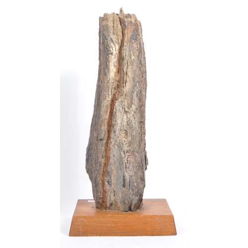 207 - Natural History - a large fragment of fossilised / petrified wood gifted in Libya to the vendor, pos... 