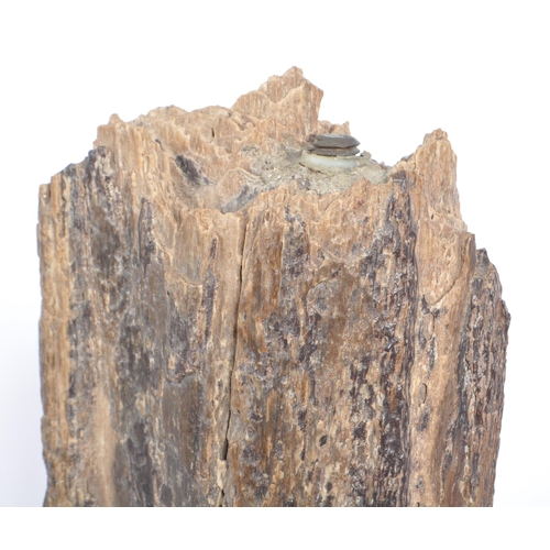 207 - Natural History - a large fragment of fossilised / petrified wood gifted in Libya to the vendor, pos... 