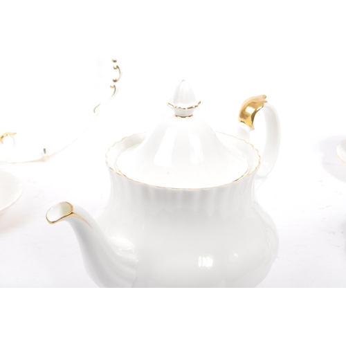 21 - Royal Albert - Val D'or - A vintage 20th century bone china porcelain tea service set. Comprising of... 