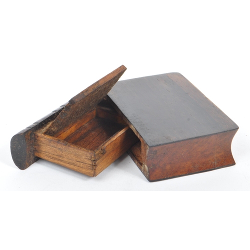 242 - A collection of five early 20th century and later snuff boxes and vesta case. The lot comprising of ... 