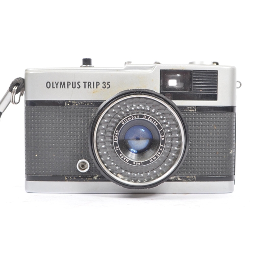 270 - Olympus Trip - Two mid 20th century Olympus Trip 35 35mm viewfinder cameras. One camera circa 1960s,... 