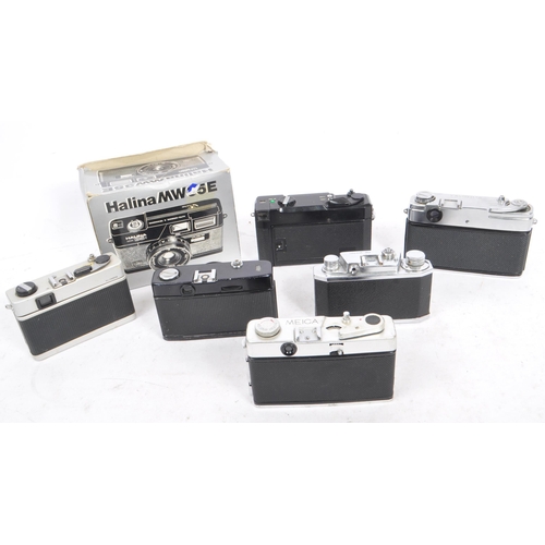 281 - A large collection of 20th century 35mm rangefinder / viewfinder film cameras. The lot to included a... 