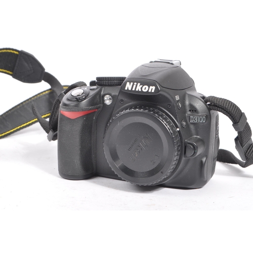 285 - Nikon - A contemporary circa 2010/11 Nikon D3100 digital SLR camera body. The camera in manufacturer... 