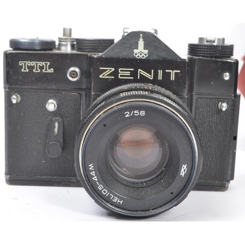 288 - Zenit - A collection of 20th century USSR Russian 35mm cameras. The collection to include a Zenit 11... 