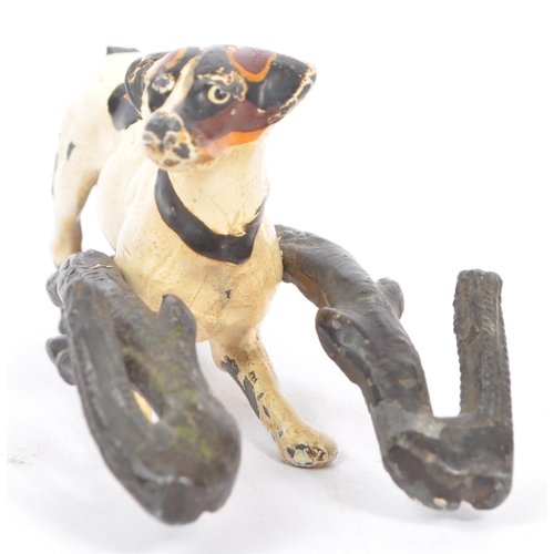 290 - An early 20th century Austrian cold painted figure of a terrier dog. Measures approx. 7cm long.