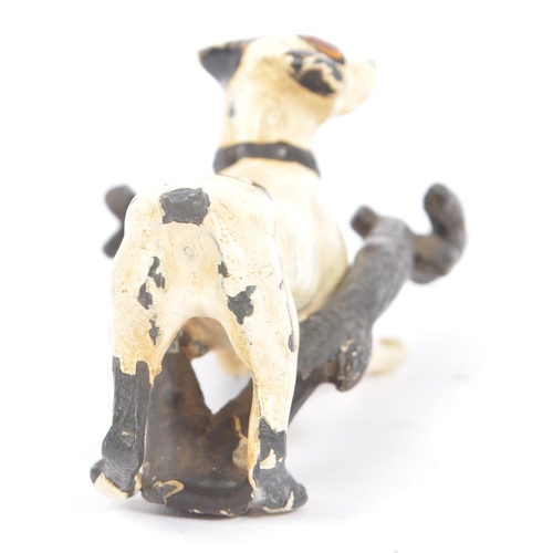 290 - An early 20th century Austrian cold painted figure of a terrier dog. Measures approx. 7cm long.