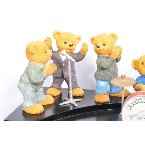 296 - Cliff Richard's - Rock N Roll Bears - A collection of Danbury Mint rock n roll bears playing instrum... 