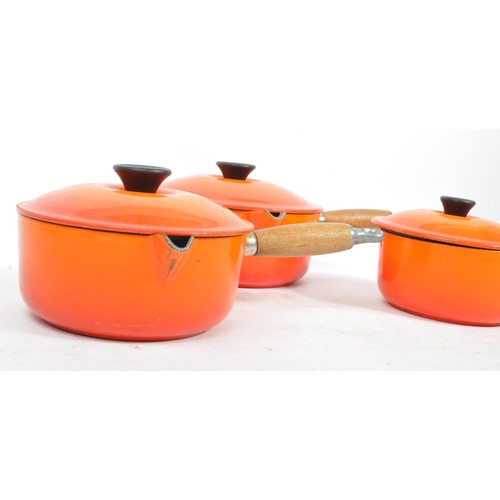 299 - Le Creuset - A collection of 20th century Le Creuset cookware. The collection to include a series of... 