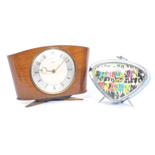 327 - Metamec - a collection of three clocks to include a Vintage Metamec wall clock, Metamec teak framed ... 