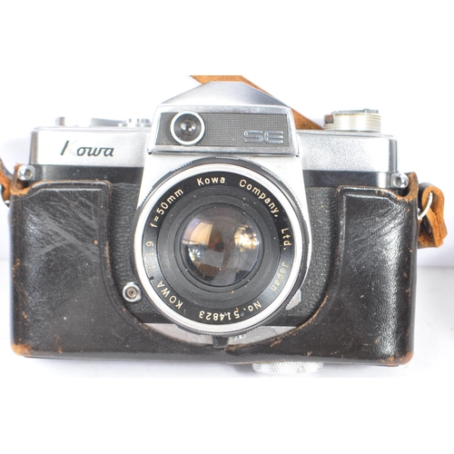 342 - A collection of 20th century Japanese 35mm SLR film cameras, including Ricoh. The collection consist... 