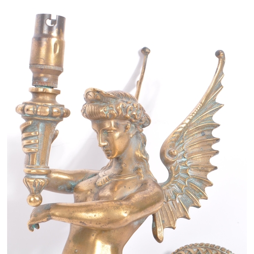 353 - An early 20th century circa 1930s mythical mythological siren / mermaid brass wall sconce. The sconc... 