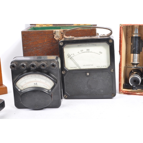 373 - A collection of vintage 20th century measuring / testing equipment. Comprising Elliott brothers, Cro... 