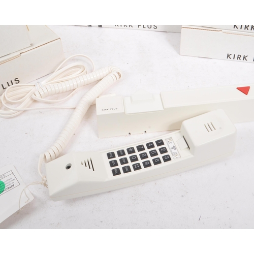 394 - Danish Iconic Design - 16 x 1980's Kirk Plus Landline / Wall telephones for UK / United Kingdom use ... 