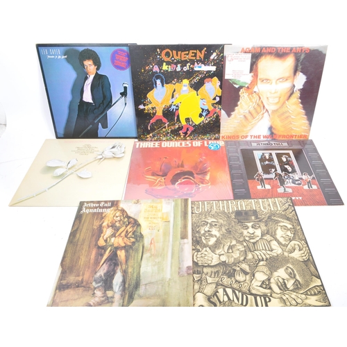 417 - A collection of vintage 20th century LP long play 33rpm vinyl records. To include artists; 10cc, Ada... 