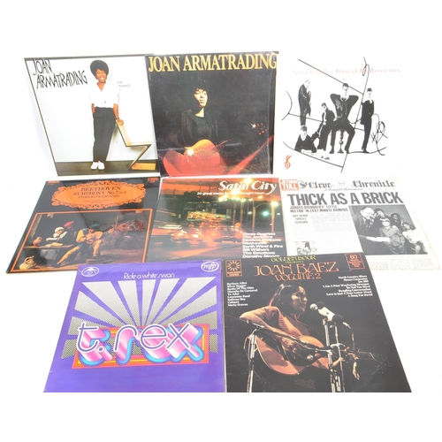 417 - A collection of vintage 20th century LP long play 33rpm vinyl records. To include artists; 10cc, Ada... 