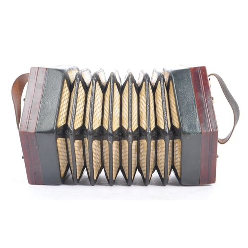 419 - Lachenal & Co - An early to mid 20th Century concertina squeeze box of hexagonal form by Lachenal & ... 