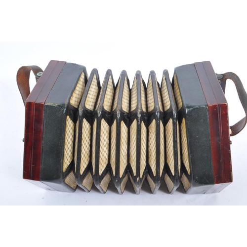 419 - Lachenal & Co - An early to mid 20th Century concertina squeeze box of hexagonal form by Lachenal & ... 