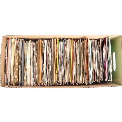 426 - A large collection of 190 later 20th century 45 RPM singles vinyl records. Artists to include; Bee G... 