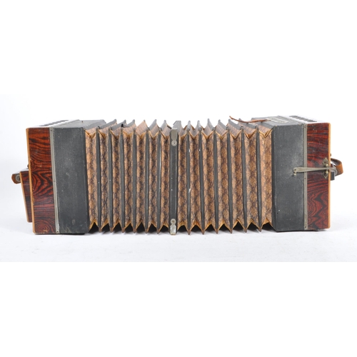 431 - A Continental possibly German early 20th century 1920s / 30s veneered Bandonika / Bandoneon squeezeb... 