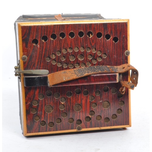 431 - A Continental possibly German early 20th century 1920s / 30s veneered Bandonika / Bandoneon squeezeb... 