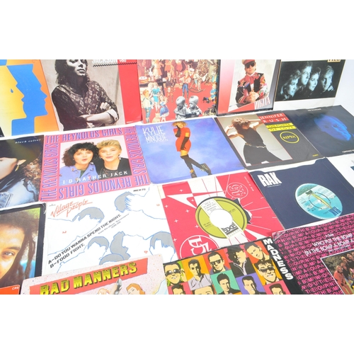 432 - A large collection of 185 later 20th century 45 RPM singles vinyl records. Artists to include; Elton... 