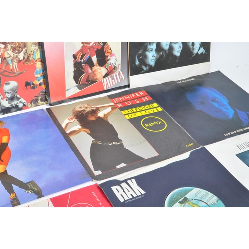 432 - A large collection of 185 later 20th century 45 RPM singles vinyl records. Artists to include; Elton... 