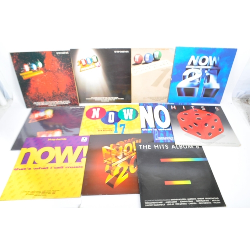 433 - A collection of 21 albums 'Now That's What I Call Music' compilation LP long play vinyl record album... 