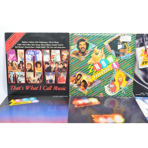 435 - A collection of eight 'Now That's What I Call Music' compilation LP long play vinyl record albums. T... 