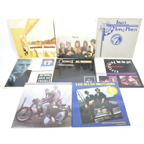 436 - A collection of 65 vintage 20th century 33 & 45 RPM vinyl record albums to include; Rod Stewart - At... 