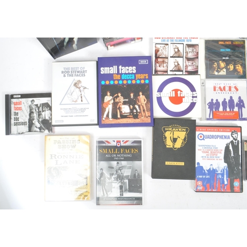 438 - A collection of late 20th Century MOD interest DVD's, CD's & Cassette tape music memorabilia to incl... 