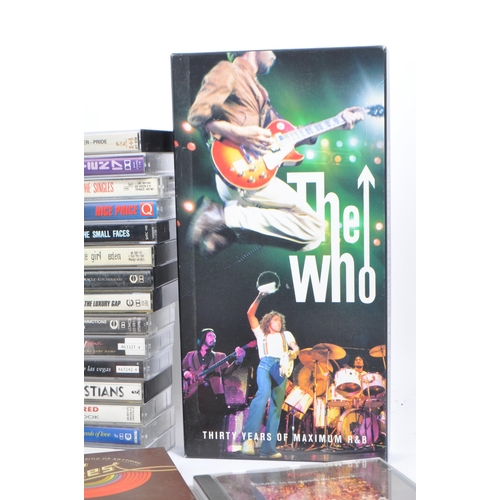 438 - A collection of late 20th Century MOD interest DVD's, CD's & Cassette tape music memorabilia to incl... 